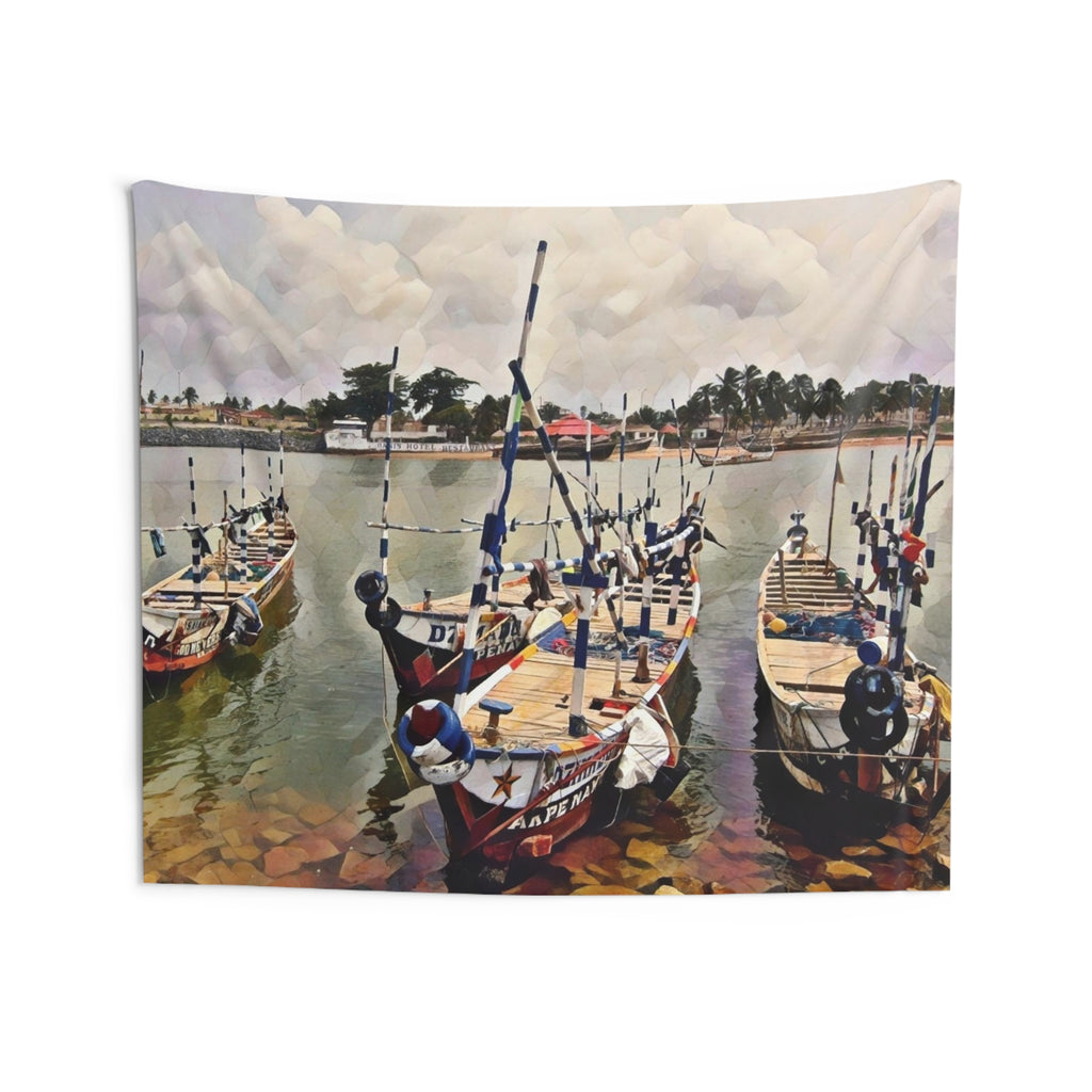 Boats Wall Tapestry