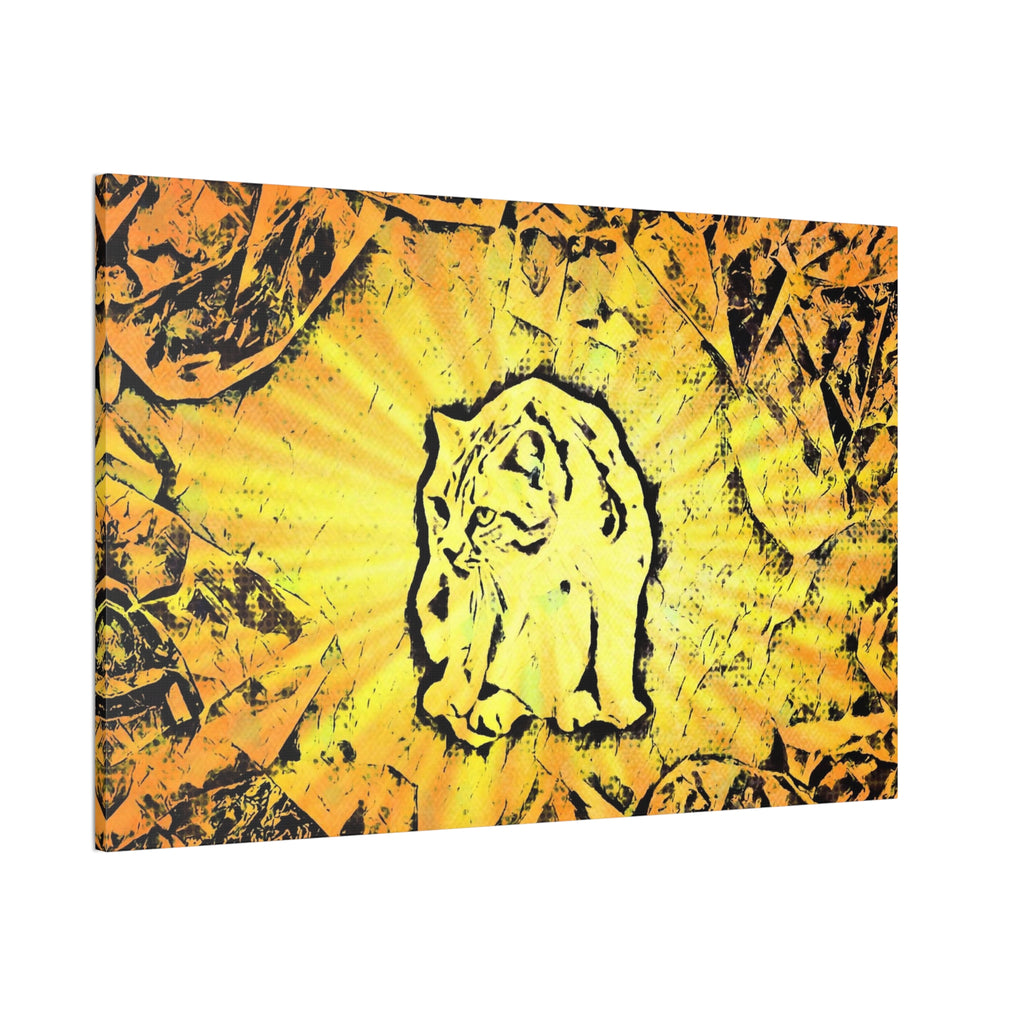 Amarela - Laranja Cat Wall Art