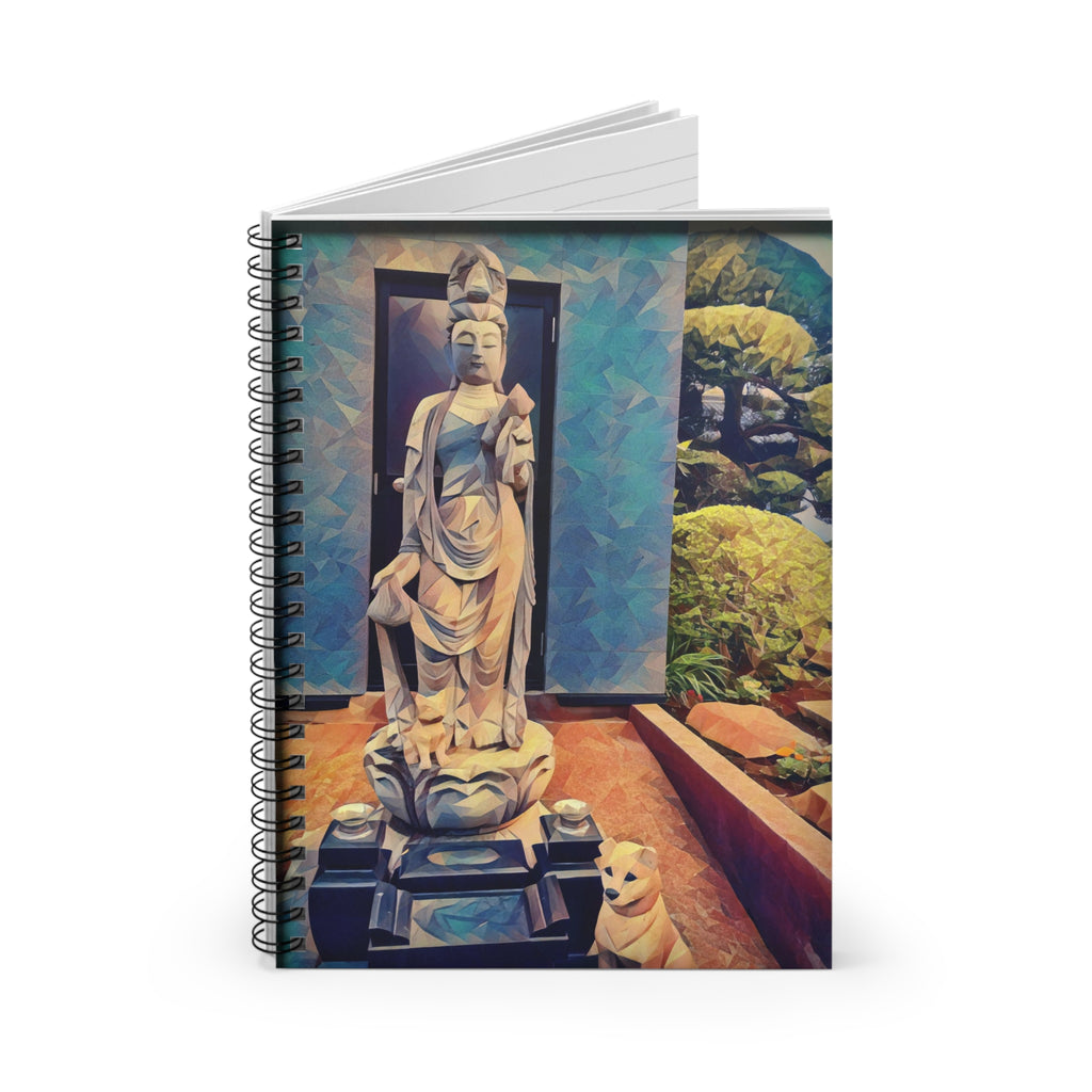 Dog and Statue Spiral Notebook