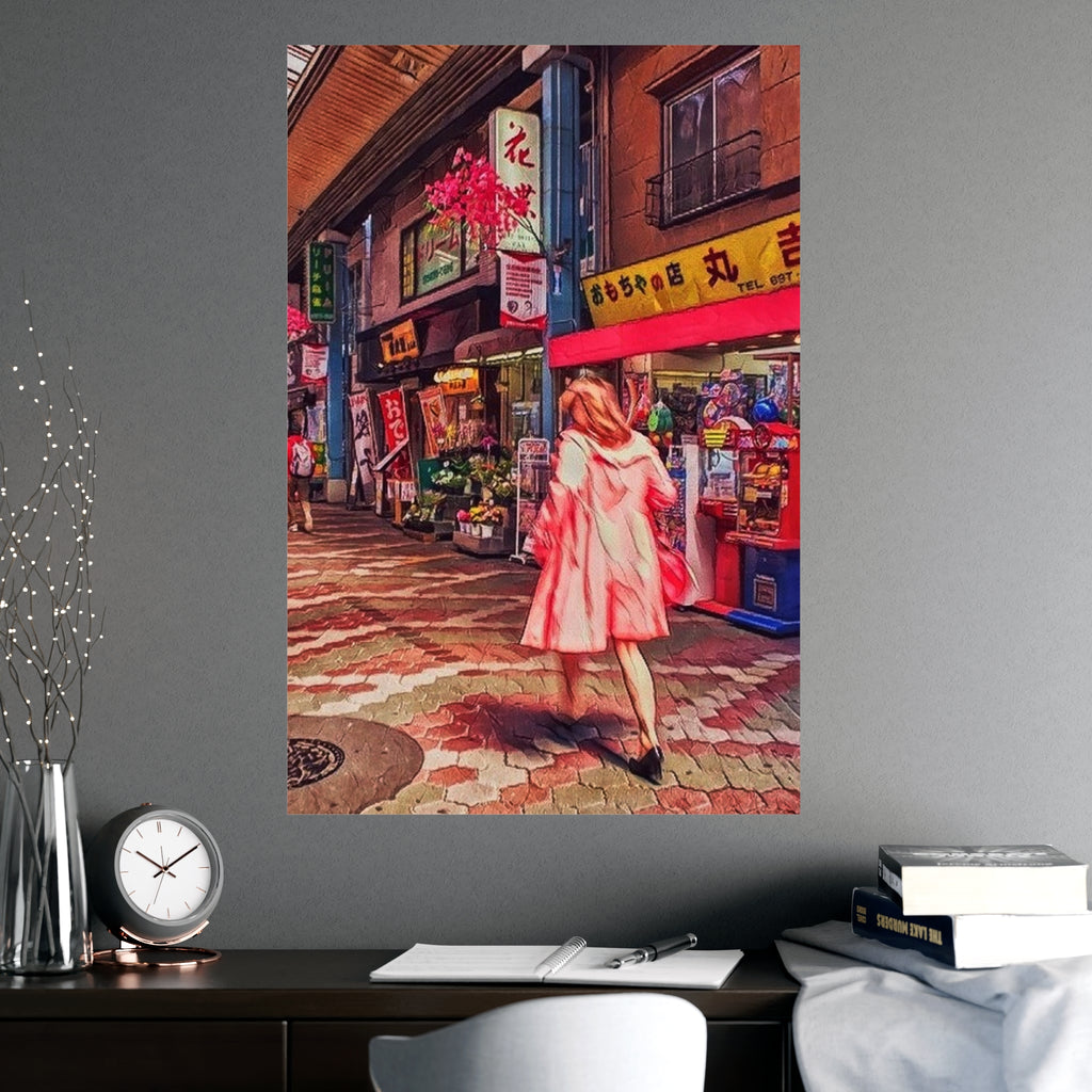 Japan Pink Coat Poster