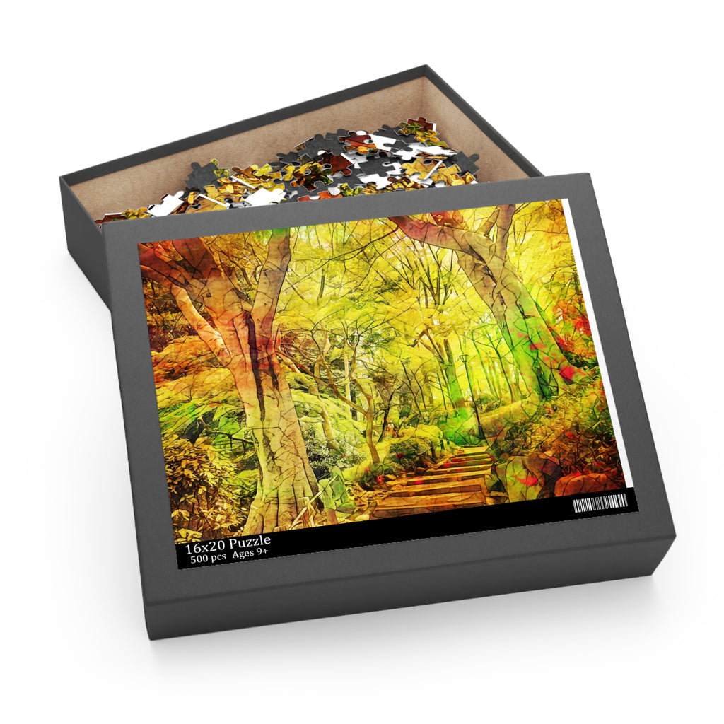 Forest Shaded Fluorescence Puzzle