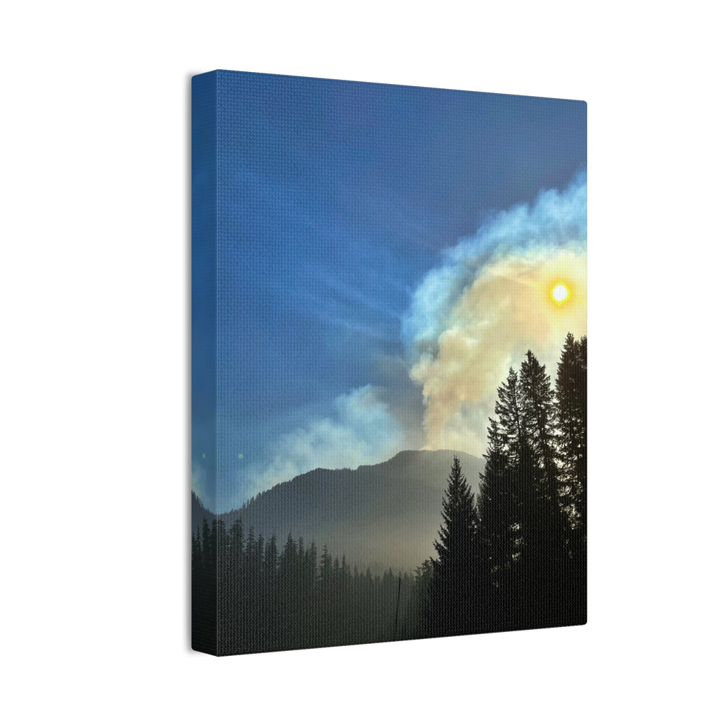 Forest and Sun Canvas Wall Art