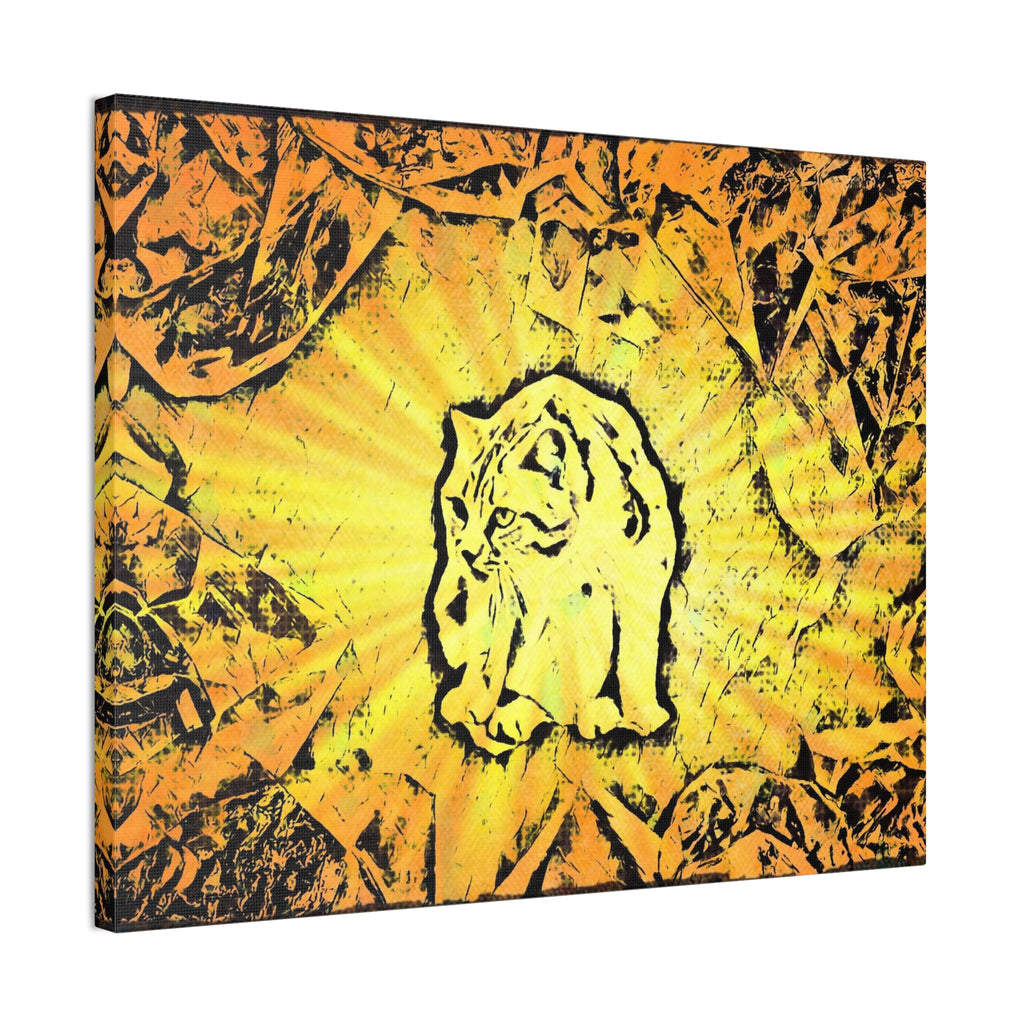 Amarela - Laranja Cat Wall Art