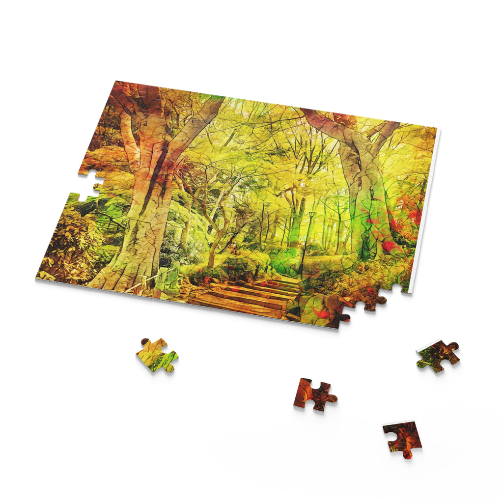 Forest Shaded Fluorescence Puzzle