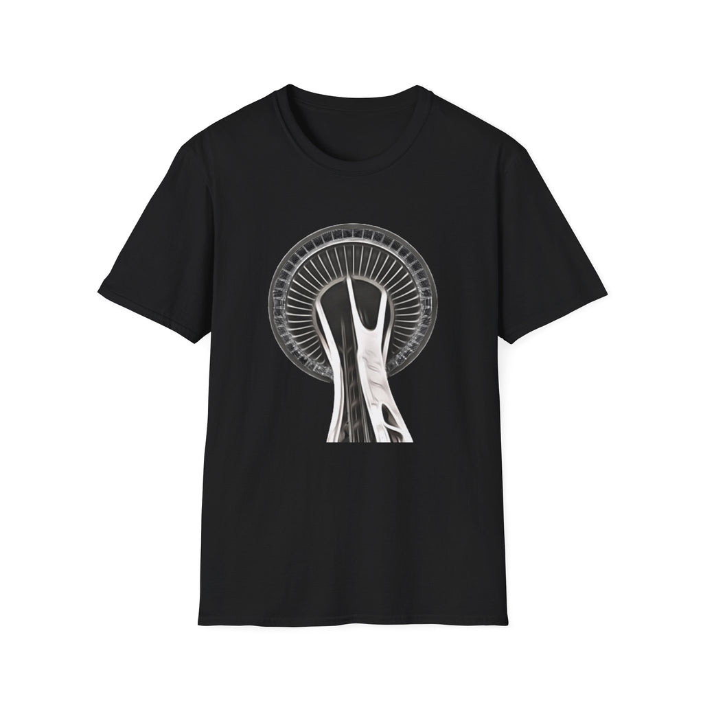 Space Needle #2 Black & White Shirt