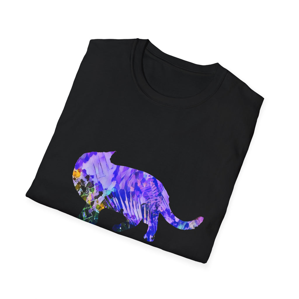 Purple Keen Cat T-Shirt