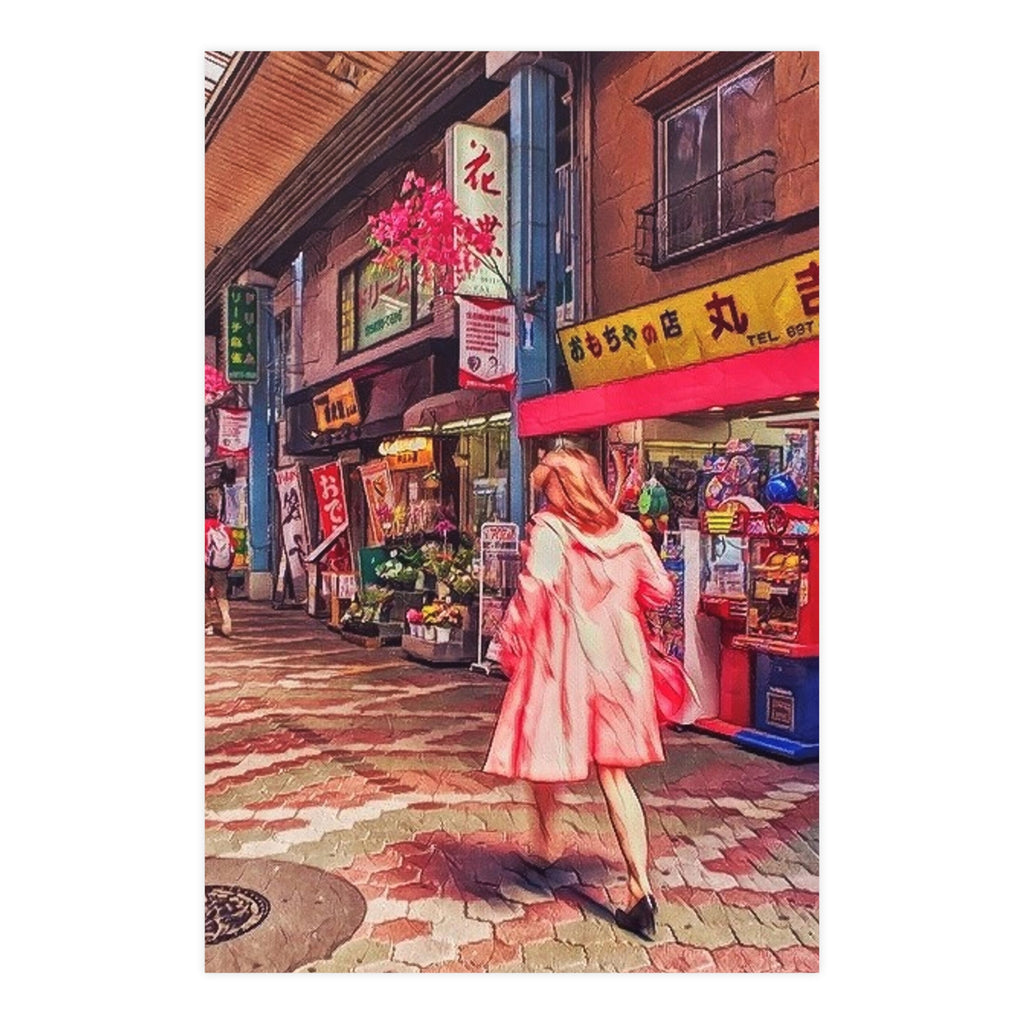 Japan Pink Coat Poster